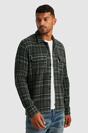 Cast Iron Overshirt Waffle Checks Green