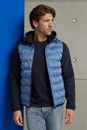 Cast Iron Zip Cardigan Dark Blue