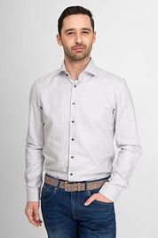 Suitable Shirt Twill Print White