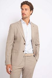 Suitable Shirt Twill Print Light Blue