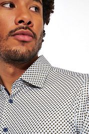 Desoto Shirt Kent Graphic Print Taupe