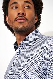 Desoto Shirt Print Blue