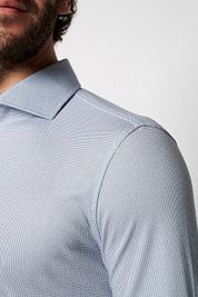 Desoto Essential Shirt Hai Piqué Dots Blue 