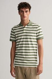Gant Polo Shirt Stripes Green