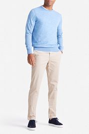 King Essentials The John Pullover Merino Light Blue