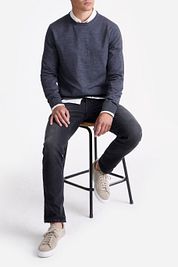 King Essentials The John Pullover Merino Anthracite