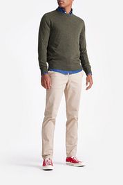 King Essentials The John Pullover Merino Army Green