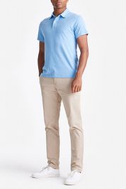 King Essentials The James Polo Shirt Mid Blue