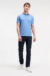 King Essentials The Rene Polo Shirt Mid Blue