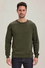 KnowledgeCotton Apparel Elm Sweater Dark Green