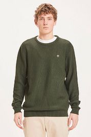 KnowledgeCotton Apparel Field Pullover Dark Green
