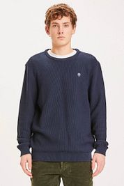 KnowledgeCotton Apparel Field Pullover Navy