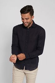 Suitable Shirt Linen Navy