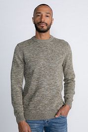 Petrol Pullover Sweater Melange Green
