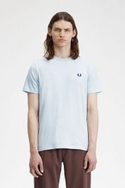 Fred Perry Ringer Shirt Light Blue