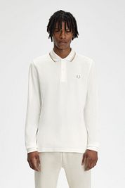 Fred Perry Longsleeve Polo Off White U83