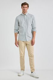 McGregor Shirt Poplin Stripes Sage Green