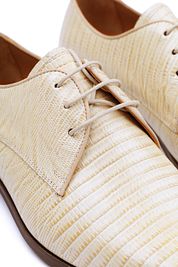 Melik Shoe Derby Alberca Lizard Beige 