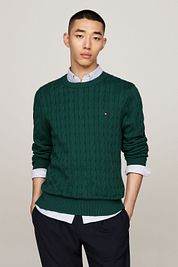Tommy Hilfiger Pullover Cable Dark Green
