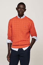 Tommy Hilfiger Pullover Cable Orange