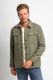 Suitable Overshirt Wool Blend Olive Green