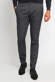 Suitable Chino Pico Pleat Navy
