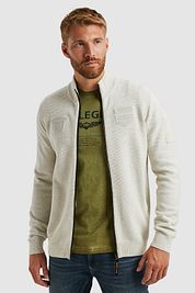 PME Legend Cardigan Cargo Knitted Ecru