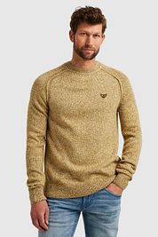 PME Legend Sweater Wool Mix Melange Yellow