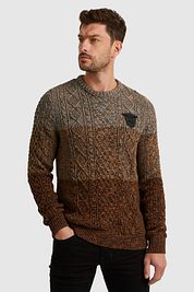 PME Legend Sweater Melange Brown
