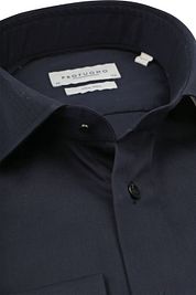Profuomo Twill Shirt Navy Extra Long Sleeves