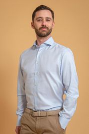 Profuomo Sky Blue Travel Shirt Blue