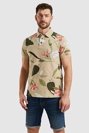 PME Legend Polo Shirt Print Beige