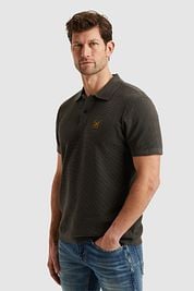 PME Legend Polo Shirt Knitted Beluga Green