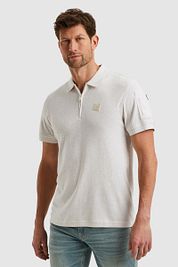 PME Legend Half-Zip Polo Shirt Interlock Ecru