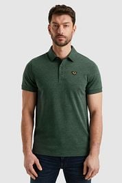 PME Legend Polo Shirt Jacquard Jersey Olive Green