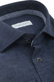 Profuomo Shirt Flanel Dark Blue 
