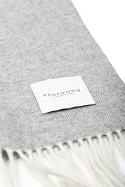 Profuomo Scarf Lambswool Grey Blue