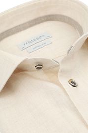 Profuomo Shirt Linen Blend Ecru