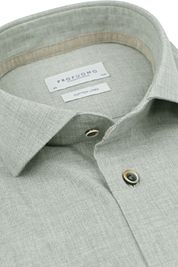 Profuomo Shirt Linen Blend Light Green