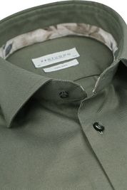 Profuomo Twill Shirt Olive Green