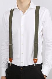 Profuomo Suspender Green Melange