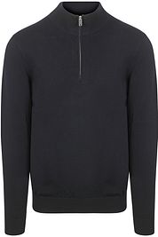 Profuomo Half Zip Pullover Luxury Navy 