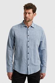 PME Legend Linen Shirt Light Blue