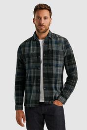 PME Legend Overshirt Dobby Checks Black Grey