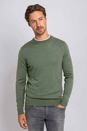 Suitable Merino Pullover Mid Green