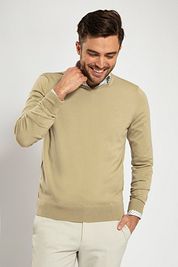 Suitable Merino Pullover V-Neck Light Green