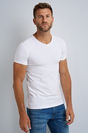 PME Legend Basic T-shirt 2-Pack V-Neck White