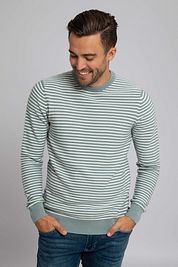 Suitable Respect Pullover Otto Green Stipe