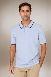 Suitable Respect Polo Shirt Tip Ferry Light Blue