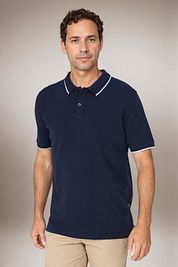 Suitable Respect Polo Shirt Tip Ferry Navy 